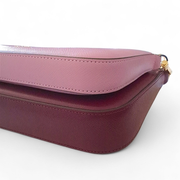 Kate Spade Duet Crossbody Duo Bag Colorblock Soft Blackberry & Pink - Picture 9 of 16